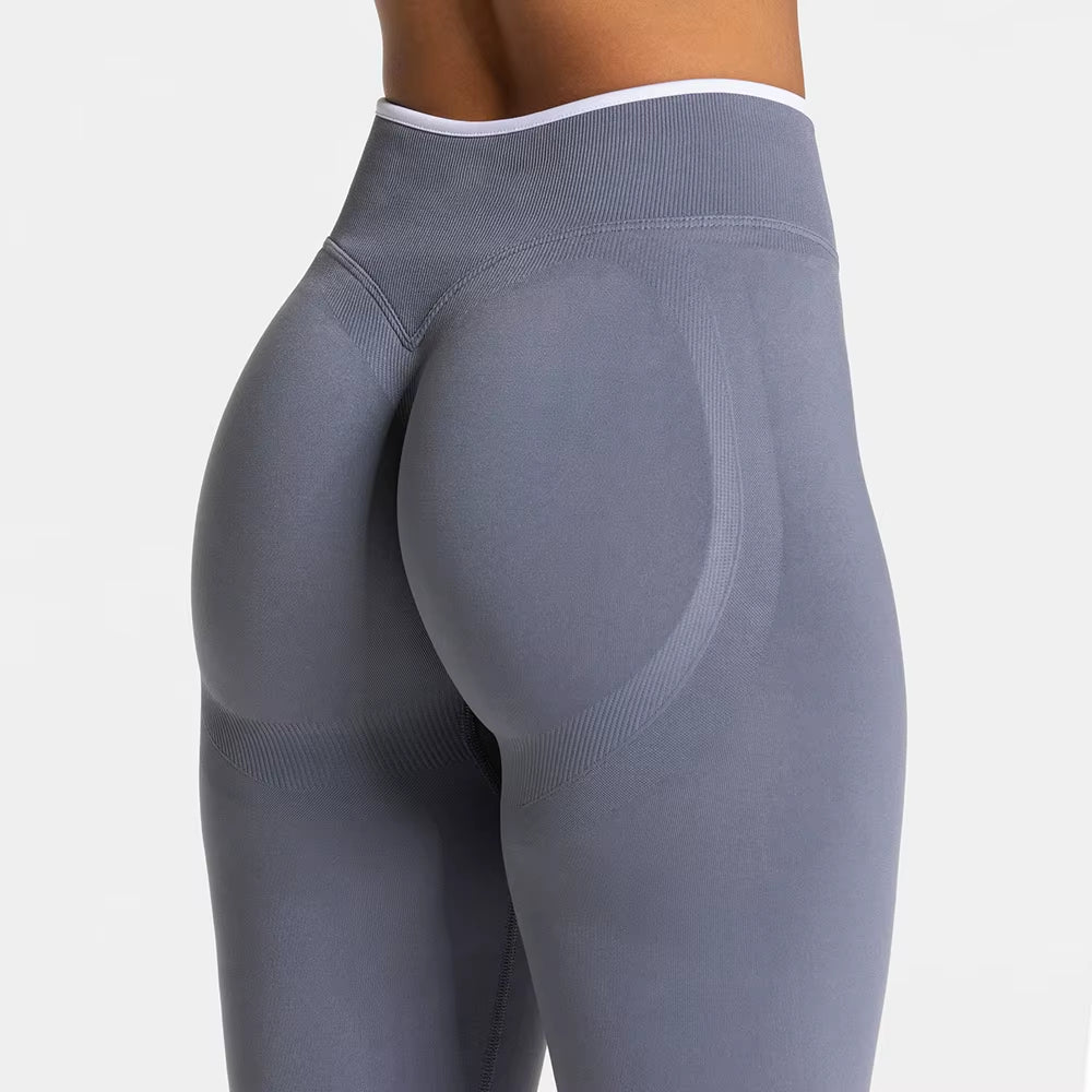 Sports Leggings Women Fitness High Waist Seamless Yoga Pants Scrunch Booty Peach Hip Lifting Gym Clothes Workout Tights