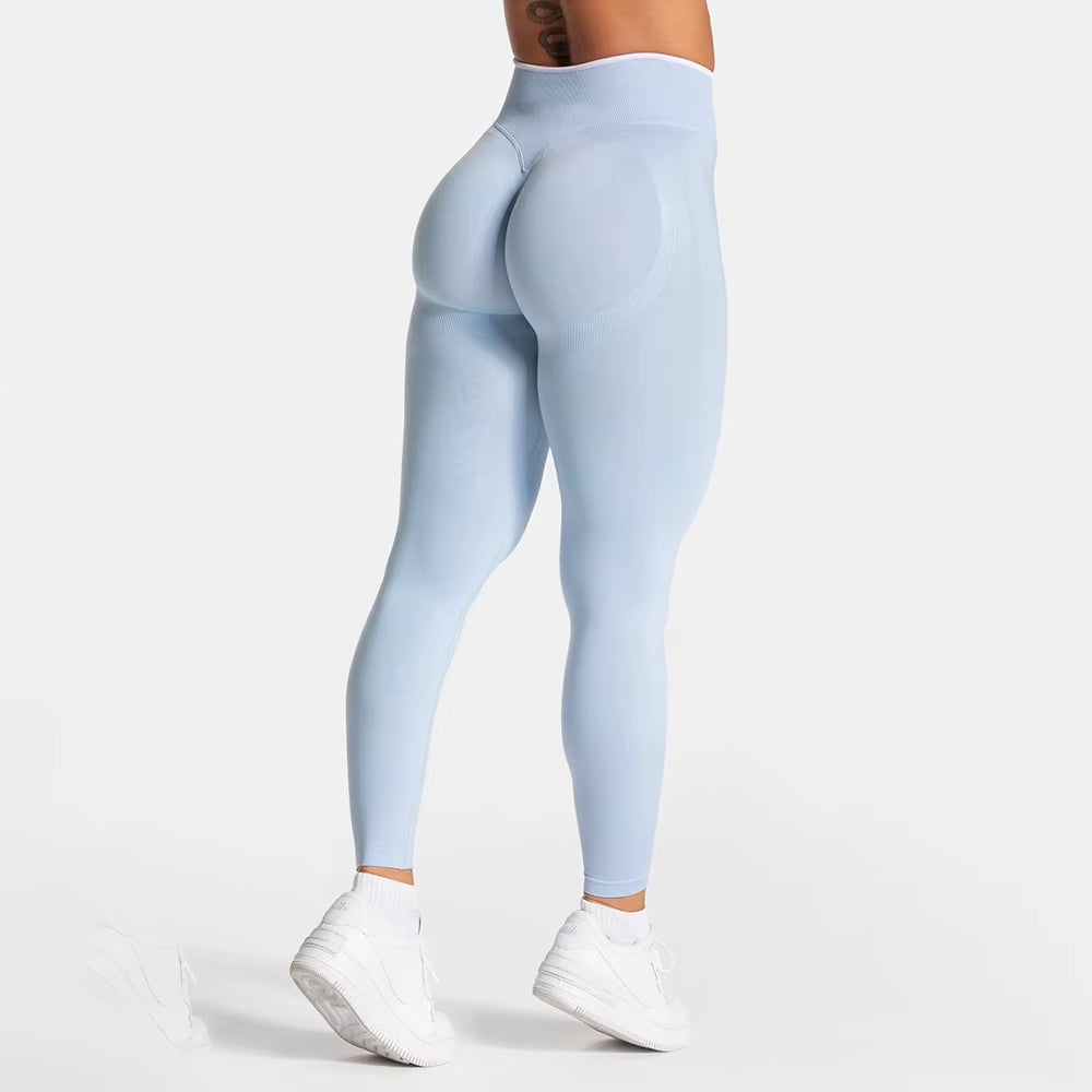 Sports Leggings Women Fitness High Waist Seamless Yoga Pants Scrunch Booty Peach Hip Lifting Gym Clothes Workout Tights