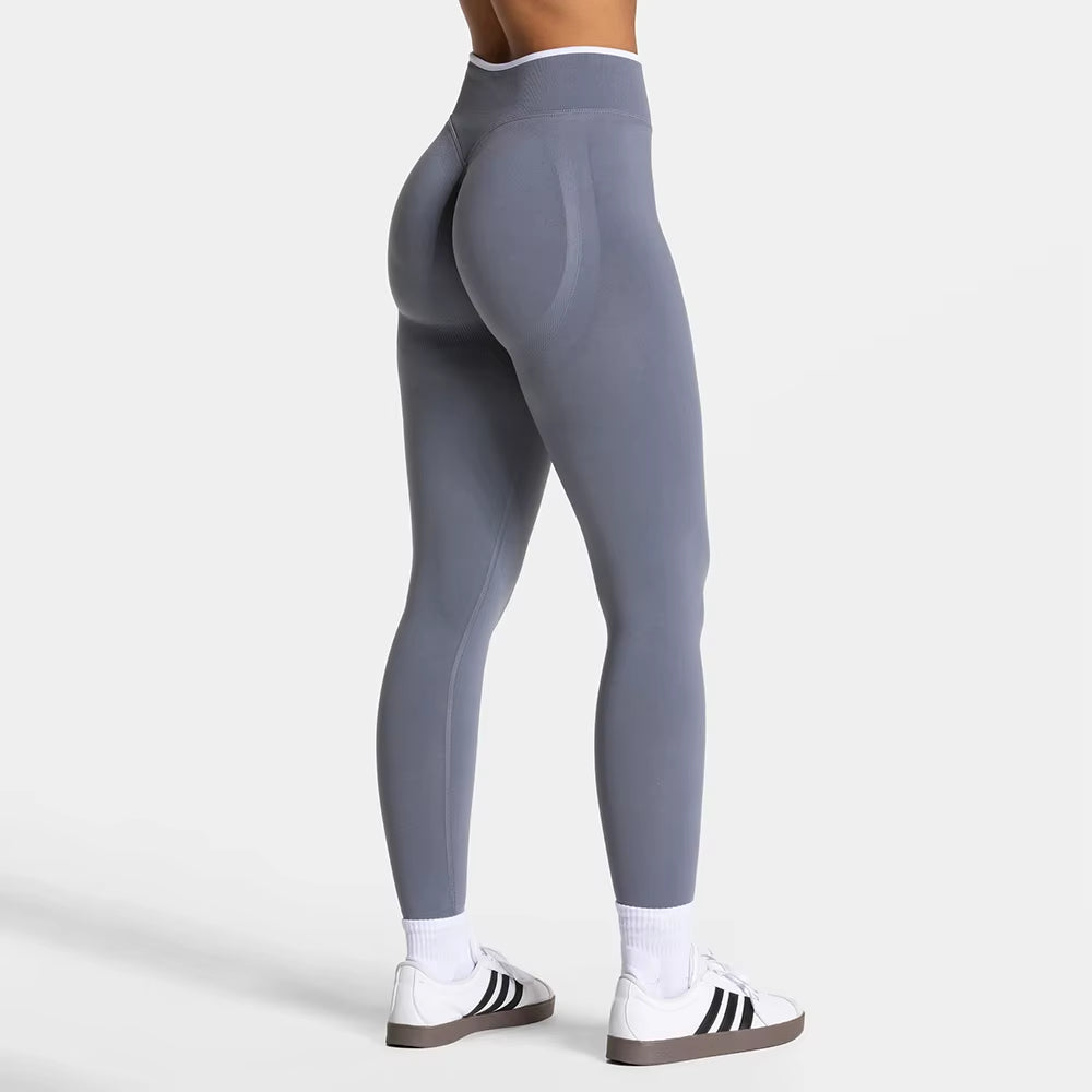 Sports Leggings Women Fitness High Waist Seamless Yoga Pants Scrunch Booty Peach Hip Lifting Gym Clothes Workout Tights