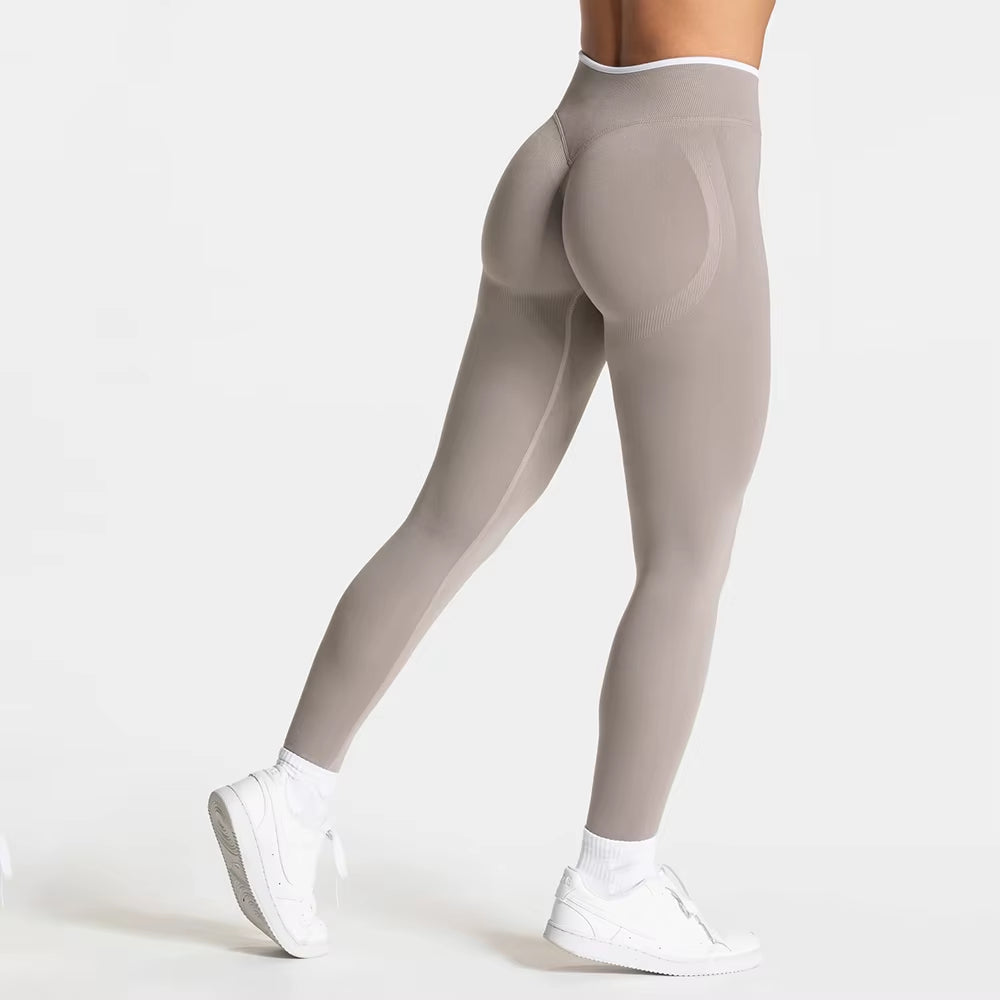 Sports Leggings Women Fitness High Waist Seamless Yoga Pants Scrunch Booty Peach Hip Lifting Gym Clothes Workout Tights